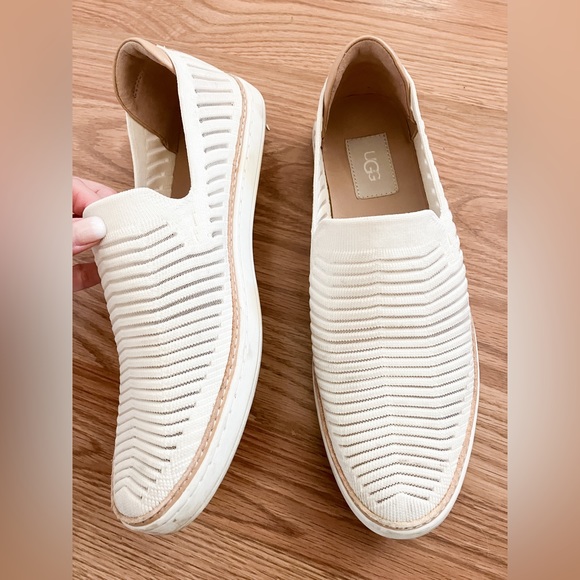 UGG Shoes Ugg Sammy Breeze Slipon Sneaker Offwhite Knit Shoes